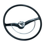 Steering wheel with horn ring, black