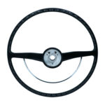 Steering wheel with horn ring, black - Imagen 2