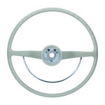 Steering wheel with horn ring, silver beige - Image 2