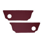 Rear kick panels, burgundy