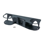 Phone & drink holder inside glove box door, black