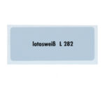 Sticker L282 - lotosweiß